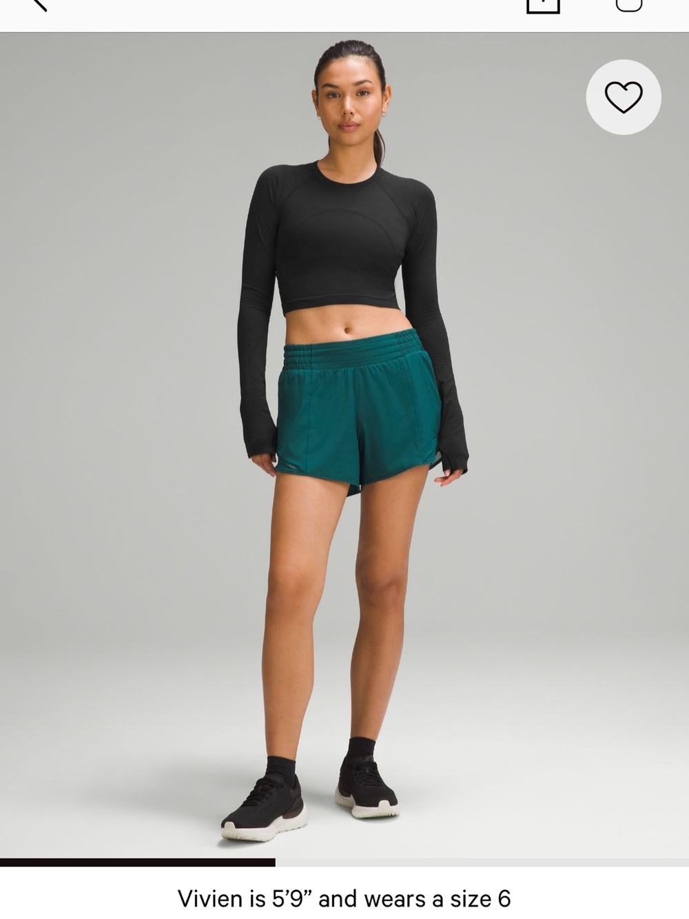 lululemon athletica Swiftly Tech Cropped Long Sleeve